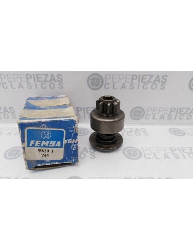 Piñon motor arranque Seat 600 D, E, L especial. (63-73) Femsa 9328.