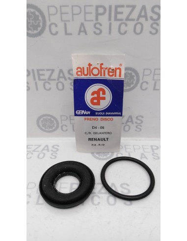 Kit reparación pinza freno delantera Renault 8, 10.  D4-06. 38 mm.