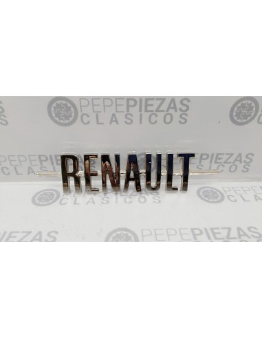 Anagrama Renault 8 trasero (150x34).  Renault 7700510596.