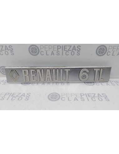 Anagrama Renault 6 TL metálico usado.