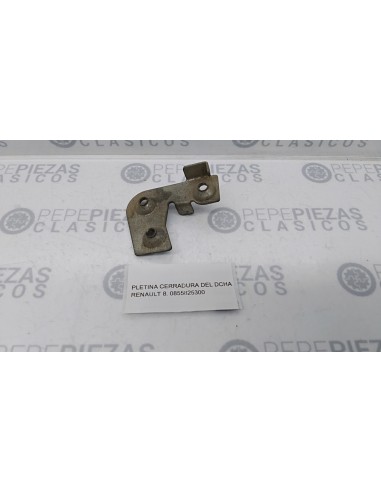 Pletina cerradura delantera derecha Renault 8. Renault 0855825300.