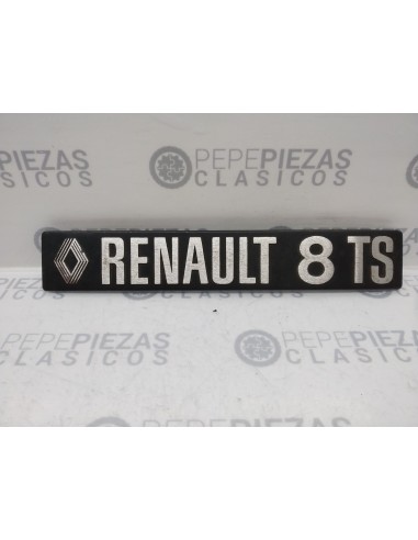 Anagrama Renault 8 TS, metálico (210 x 35 mm).