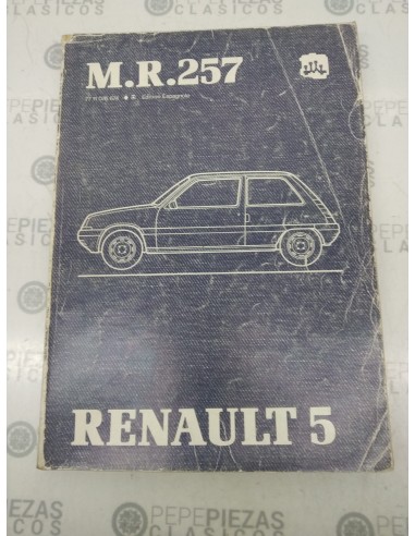 Manual reparación Renault 5  MR 257. Libro original Renault 5.