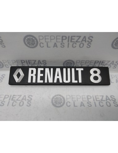 Anagrama Renault 8 metálico ( 185 x 35 mm).