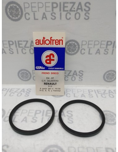 Kit reparación pinza freno delantera Renault 12, 12 S, Tl, Familiar.