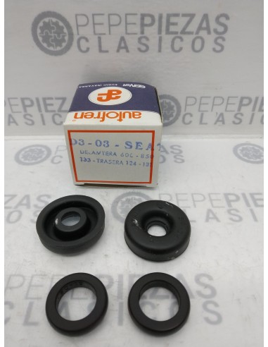 Kit reparación bombin freno delantero Seat 600, 850, 133 y trasero Seat 124, 131.