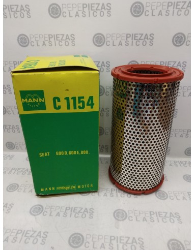 Filtro aire Seat 600 y Seat 800. Mann C1154.