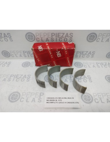 Cojinetes biela Renault 4 L, 6, 8, 10, Standard.(INCOMPLETO)