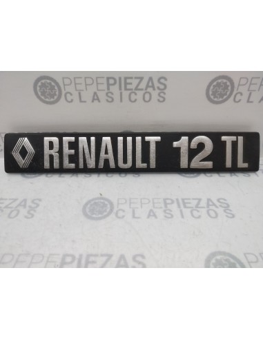 Anagrama trasero Renault 12 TL (Metálico).