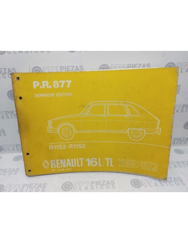 Manual reparación Renault 16 L, TL (68 al 73). Copia encuadernada.