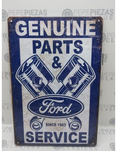 Chapa decorativa Ford Service (Genuine parts).