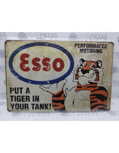 Chapa decorativa Esso (performance motoring).