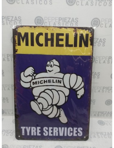 Chapa decorativa Michelin (Tyre services).