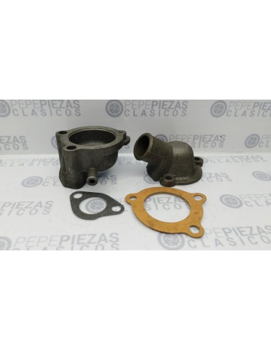 TAPA TERMOSTATO Y CUERPO SEAT 127, 128, 1200 SPORT.