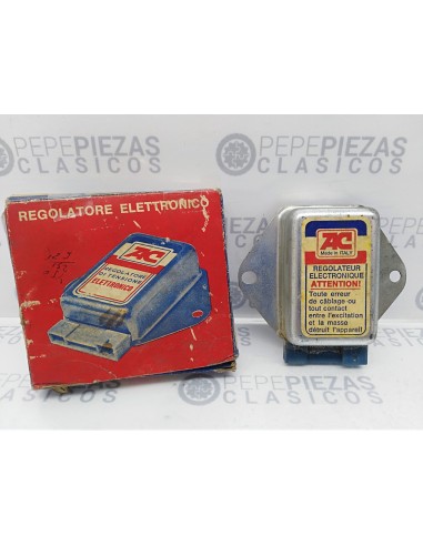 Regulador electrónico voltaje Fiat 850,fiat 124,fiat 125,fiat 130,131,132,fiat dino coupe.
