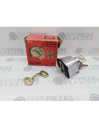 Cerradura tapa motor Seat 850.Clausor 37-00