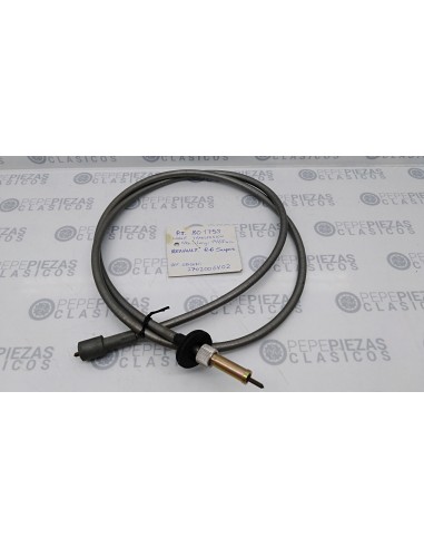 Cable cuentakilometros Renault 6 super.PT801758, Renault 7702006402.