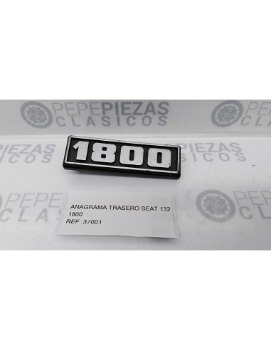 Anagrama trasero Seat 132 1800 (pueden presentar roces).